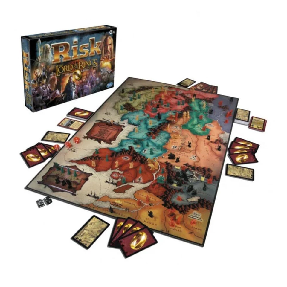 	Hasbro Gaming Risk The Lord of The Rings Trilogy Edition Strategy Family Board	 - Image 3 of 3