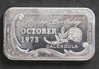 October 1973 CEECO Happy Birthday Silver Art Bar P0218