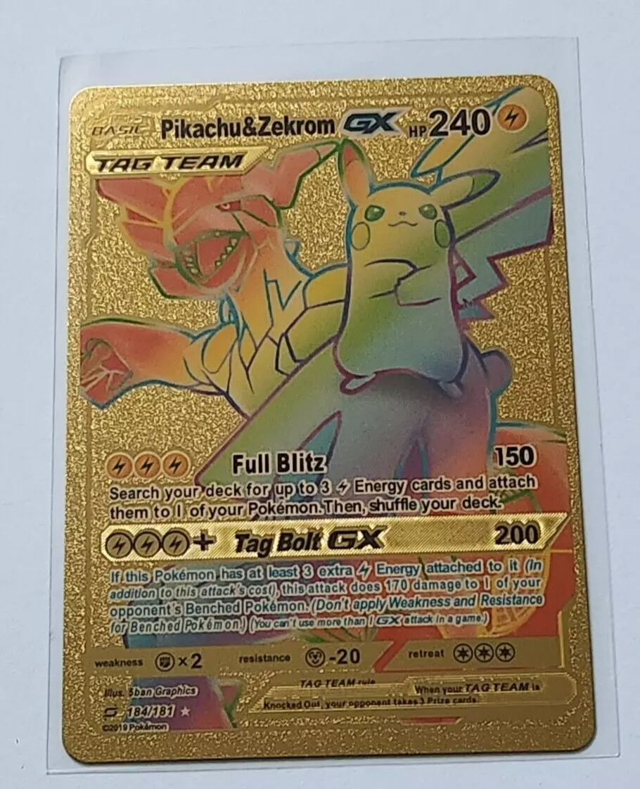 Pikachu e Zekrom-GX / Pikachu & Zekrom-GX (184/181), Busca de Cards