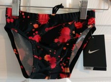 Nike Boy's Swimwear Brief Size 22 Chlorine Resistant New With Tags