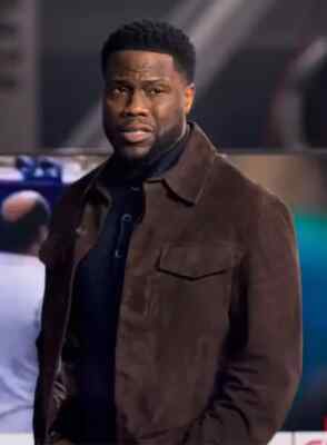 Kevin Hart Lift Brown Leather Trucker Jacket Men Size XS S M L XL XXL 3XL 4XL