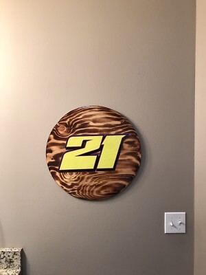 Billy Moyer Late Model 20  X .25  Burned Wood Sign