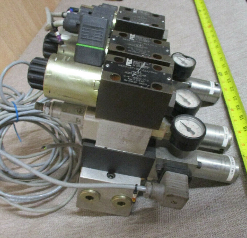 Hartmann Lammle WE02-6P100 Solenoid Hydraulic Manifold Block Valved Assembly - Image 4 of 4