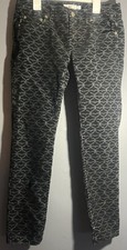 VINEYARD VINES Pants Corduroy Whales Tails Size 2 Black Grey Skinny Fit