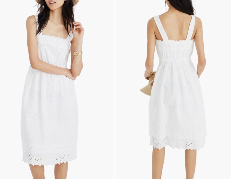 lace floral eyelet midi dress Jolene Eyelet Lace Tube Dress - Floral main image 0