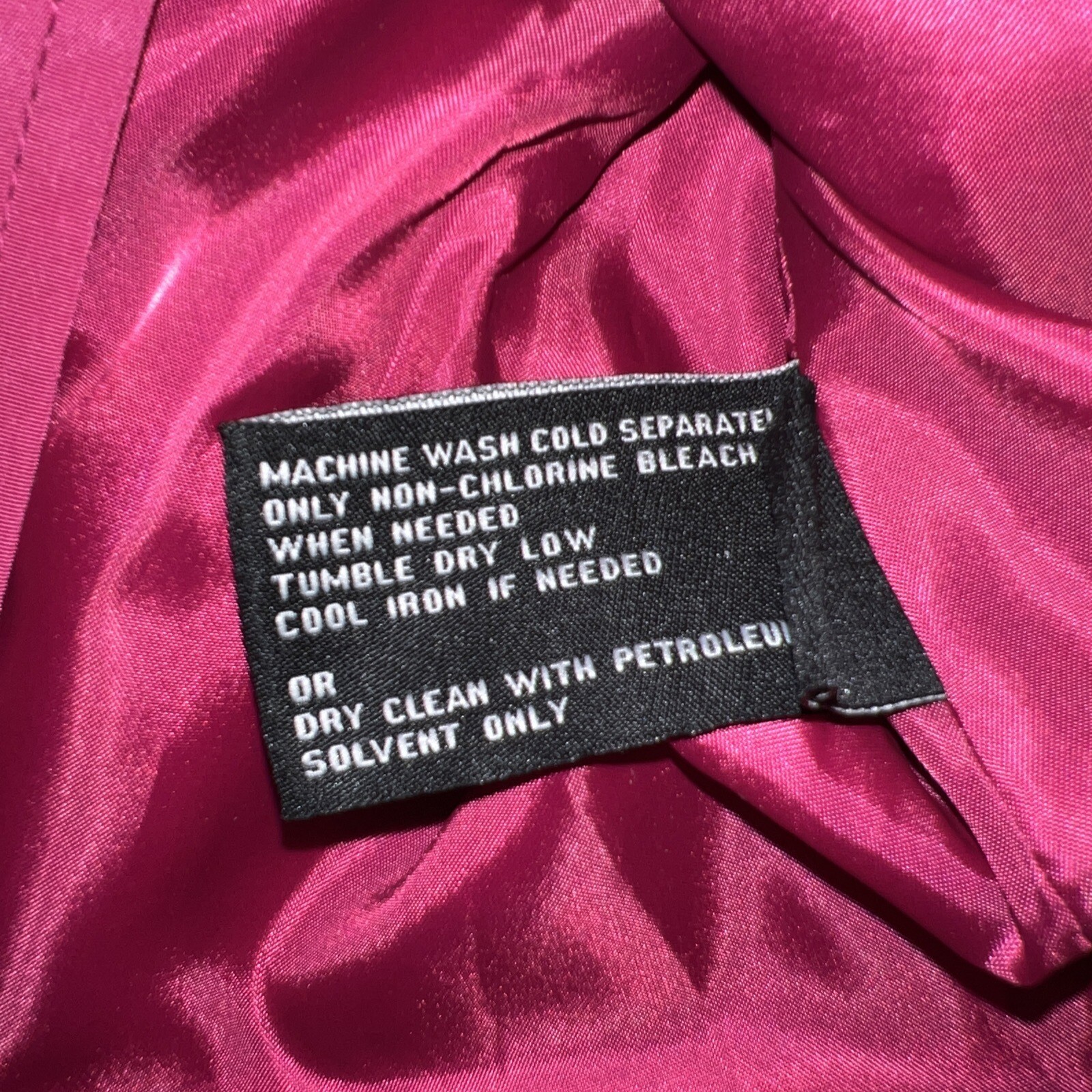 LONDON FOG Trench Coat Womens Medium Dark Pink Lined Rain Jacket