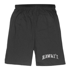University Of Hawaii Rainbow Warriors NCAA College Fleece Distressed Shorts