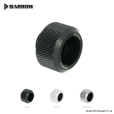 Barrow Anti-Off G1/4'' to 14mm OD Compression Fitting for Rigid Hard Tubing TUBE