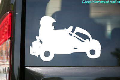 Go Kart Go-Cart Racing Superkart Karting - Vinyl Decal Sticker - 5.5'' x 3.5''