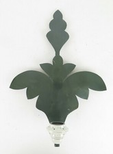 VECCHIA APPLIQUE IN FERRO BATTUTO FORGIATO A MANO LUCE DA MURO LUCE PARETE CH7