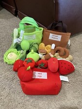 IKEA DUKTIG 22 Piece Set Soft Plush Learning Color Toys for Kids Fruits Veggies