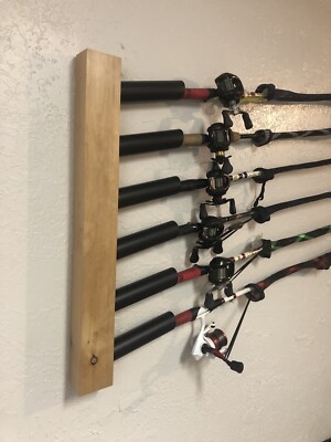 Pvc Fishing Pole Hangers Wall Mount Fishing Rod Rack Holder Stand