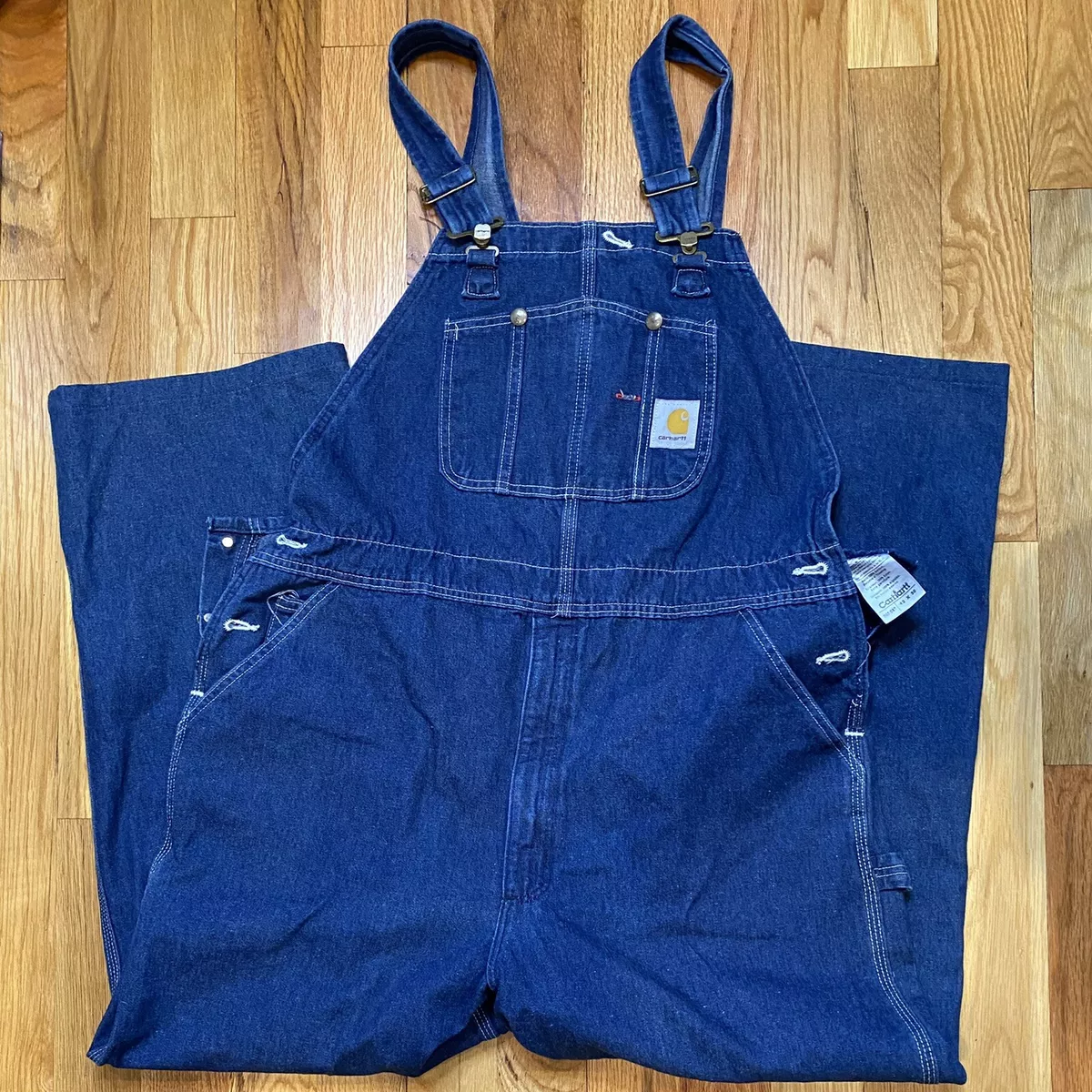 Carhartt denim shop bib overalls