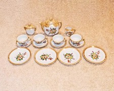 Vintage Miniature 1950s Child's China Tea Set 15 pc Japan