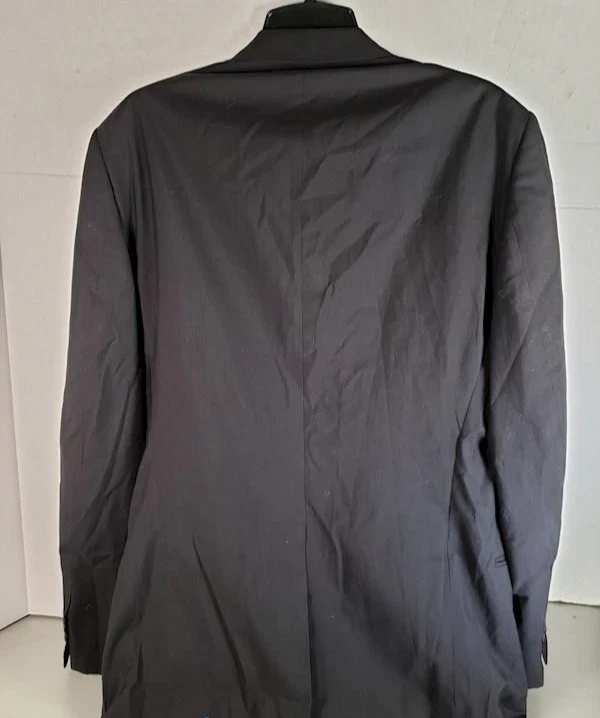 Gucci Blazer Uomo Tg 40R Nero Lana Cotone Tutte le Stagioni Tasche Italia Classico COA