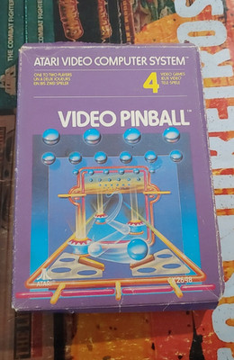 Video Pinball (1982) ATARI VCS 2600 (Modul, Manual, Box) classic 8-bit CX2648