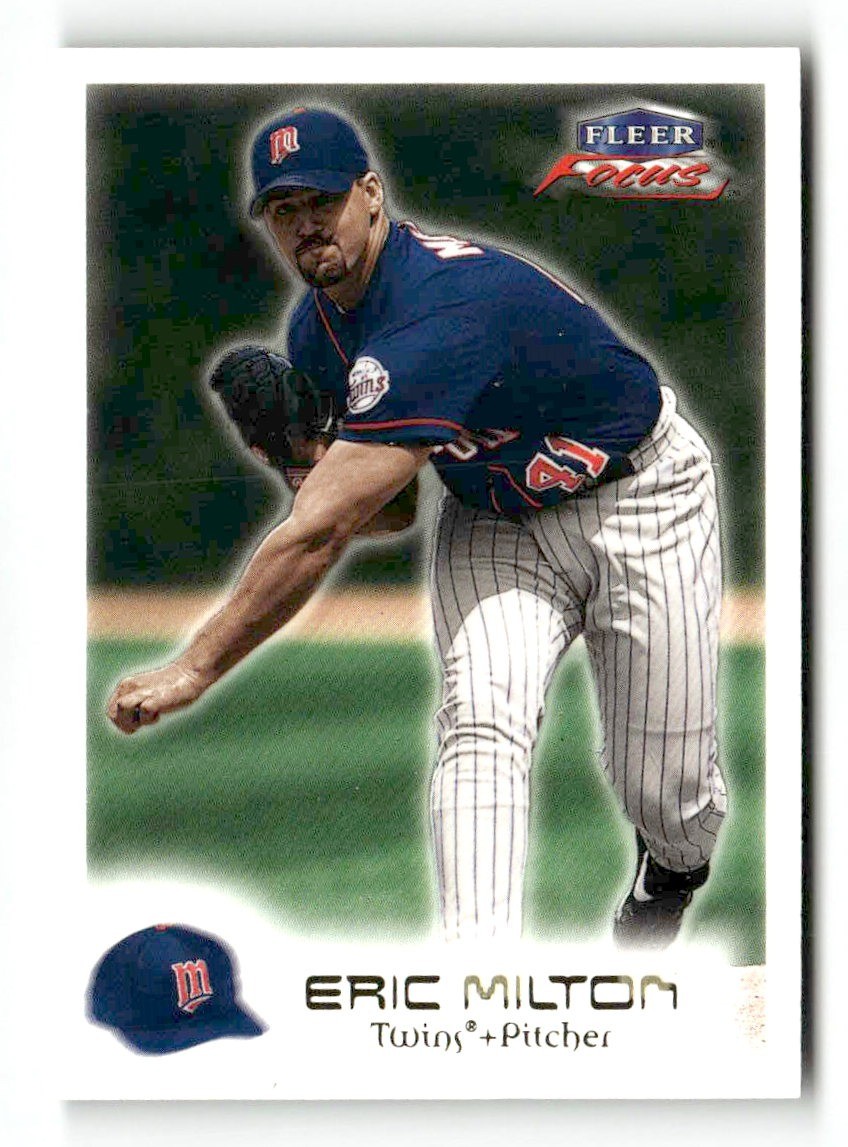 2000 Fleer Focus Masterpiece Mania #67 Eric Milton - Twins #/300 SN