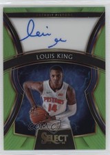 2019 Panini Select Rookie Signatures Neon Green Prizm 91/99 Louis King Auto 2r8