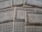 ? 10 shares - securities - loans - Spain - Banco Hipotecario - 500 francs 19th century