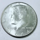 1964 Kennedy Half Dollar • 90% Silver • Circulated Coin - Free Shipping #8218