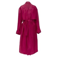 Haider Ackermann Fchia Linen Rayon P Laye Robe Coat Women Pink Size 36