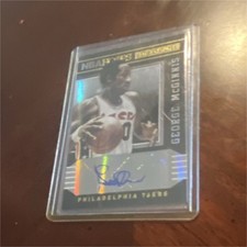 Panini 2014-15 Hoops Hot Signatures George McGinnis #54 Autograph 76ers Pacers 