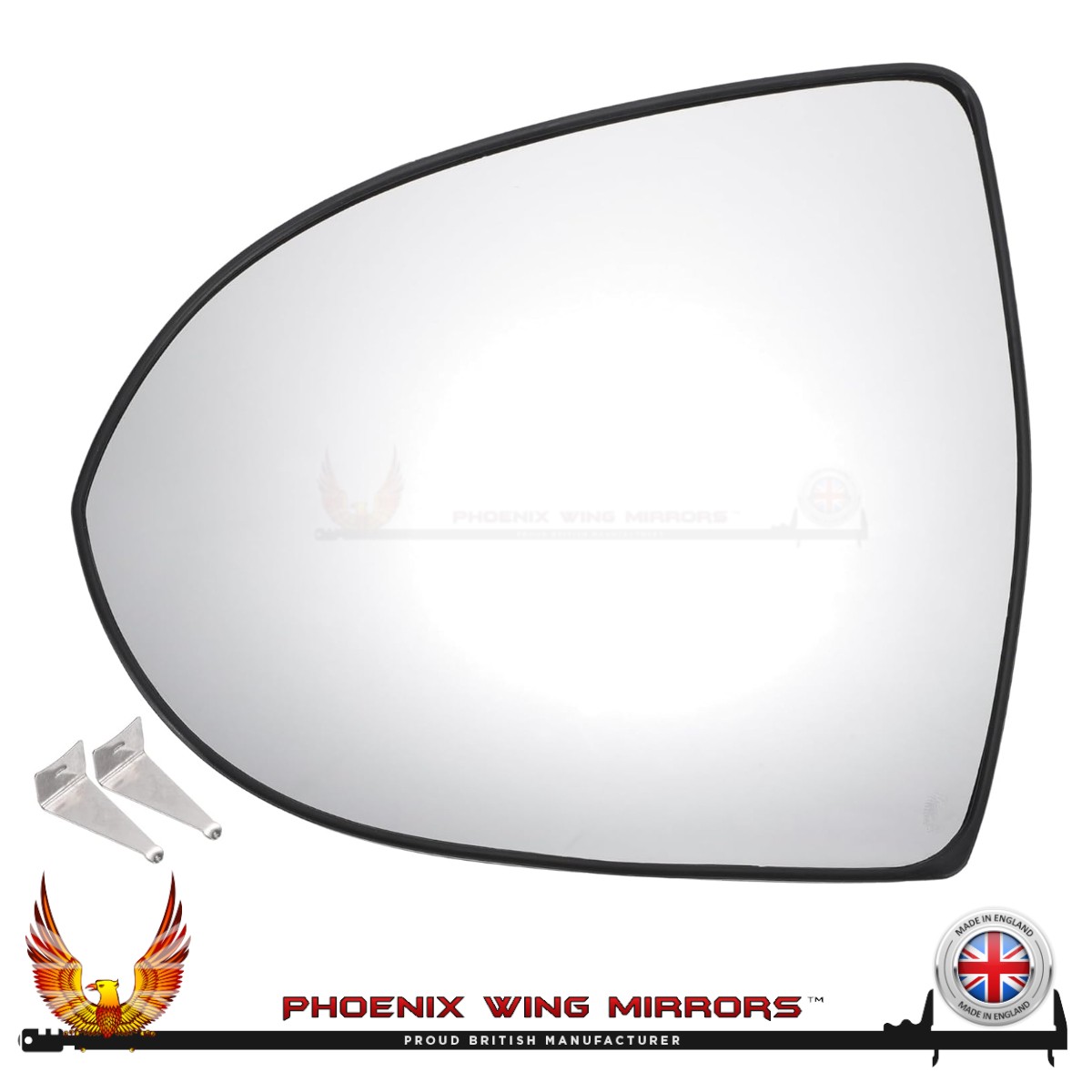 For Kia Sportage Mk3 Door Wing Mirror Glass 2010-2016 Heated Clip On Left Hand