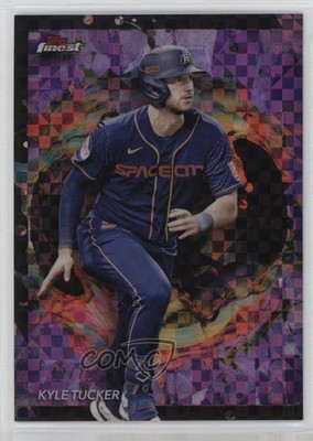 2024 Topps Finest Rare Purple Checkerboard Refractor 42/75 Kyle Tucker #263 o7m