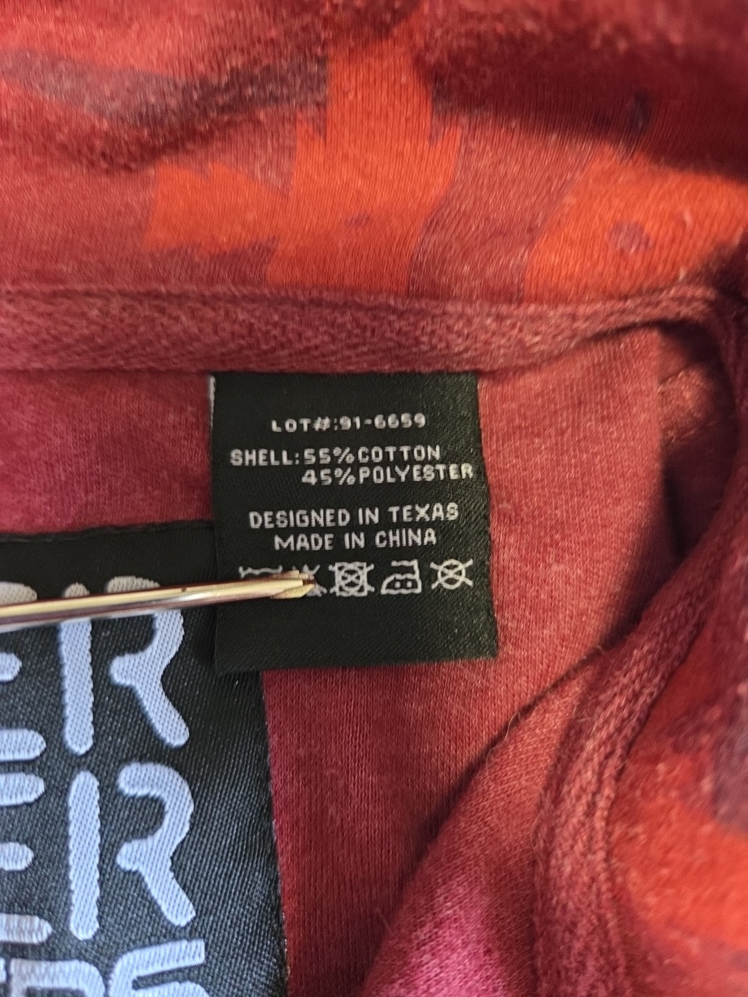 Powder River Outfitters Panhandle Mens Large Aztec 1/4 Zip Pullover Burgundy L image 4