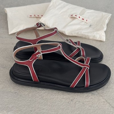 MARNI ICONIC ANATOMIC FUSSBETT SANDALS SHOES NEW 39
