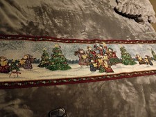 Christmas Table Runner With Snowmen And Christmas Trees 70 In Long 12 In Wide