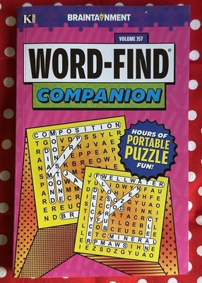 Kappa Braintanment Word - Find Companion Volume 357 Hours Of Portable Puzzle Fun
