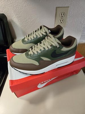 Nike Air Max 1 Essential Premium Olive Dark Stucco Mens Size 12 With OG BOX!!!!!