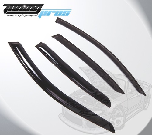 Pour BMW 320i 325i 328i 2012-2016 Fumée Fenêtre Pluie Gardes Visière 4pcs Set - Photo 2 sur 3