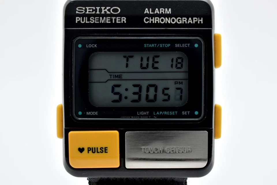 ▶️【Exc+5】 Reloj Digital Cuarzo Vintage SEIKO PULSE METER S229-5001 de JAPÓN Foto 2 de 4