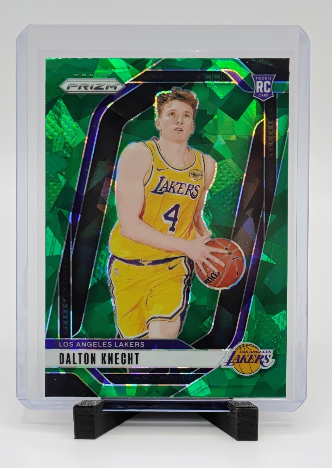 2024-25 Panini Prizm Dalton Knecht #238 Green Ice Prizm RC Los Angeles Lakers