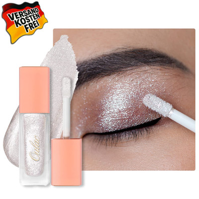 Glitzer Lidschatten Flüssig Icy White Liquid Eyeliner Transparent Glitzer Finish