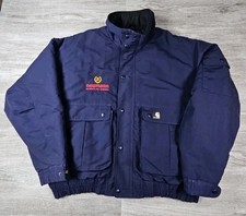 Carhartt Blizzard Arctic Quilt Lined Jacket J71NVY Mens XL Workshield Coat Navy