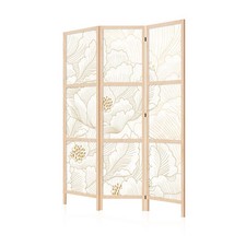 LUMASOUL Paravent Intérieur Japonais Simple Face - Separateur de Pieces - Nature