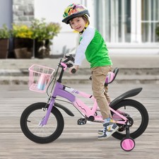 Bicicletta per bambini 14 pollici bicicletta ragazza ragazzo bici bambini bicicletta con ruote di supporto