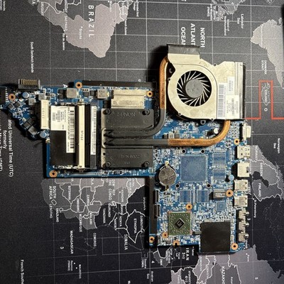 665282-001 Motherboard For HP Pavilion DV6-6000 AMD A8 3500M w/ fan/heatsink