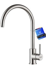 Kitchen Sink Taps Mixer 1 Hole, Single Lever 360° Swivel High