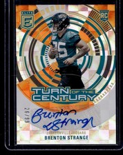 2023 Donruss Elite Brenton Strange Turn of the Century Auto Orange #/99