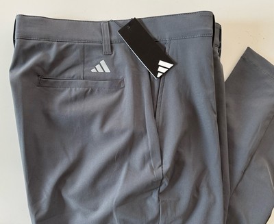 Adidas Mens Golf Pants Flat Front Tapered ADVR0921 Gray 36x32 | eBay