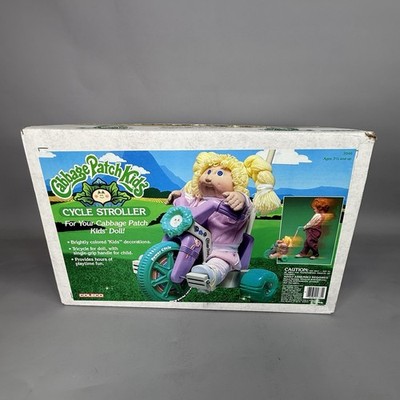 Cabbage Patch Kids 1986 Cycle Stroller For Dolls Multicolor Rare Sealed 3946