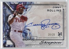 2025 Topps Museum Collection Showpieces Auto 20/25 Jimmy Rollins #SA-JRO