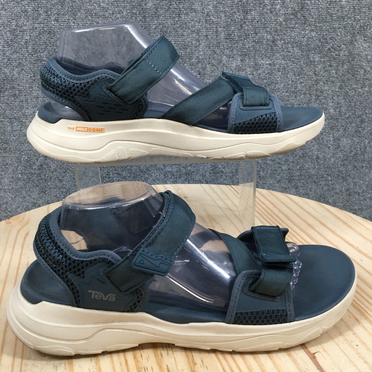 Teva Sandals Mens 10 Zymic Hiking Blue Hook & Loop Comfort  display picture 2