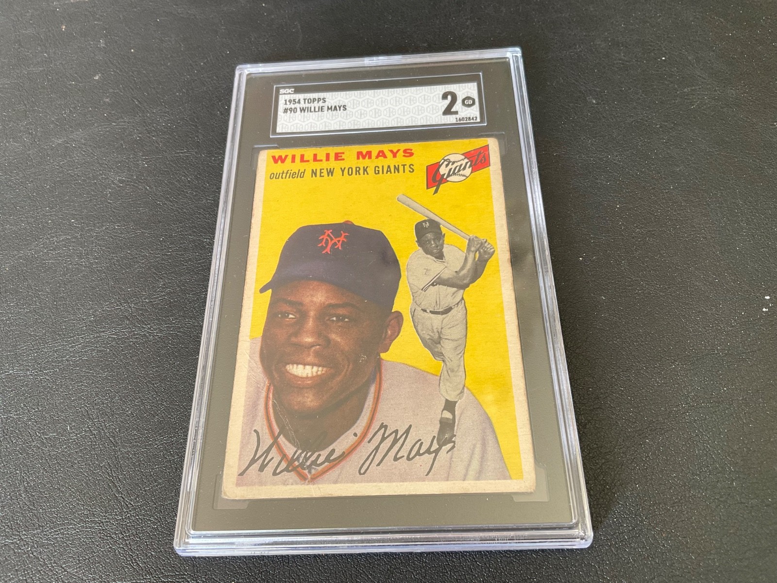 1954 TOPPS #90 WILLIE MAYS SGC 2 GD CENTERED