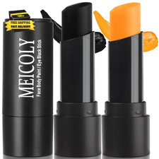 2Pcs Black and Orange Face Body Paint Stick,Waterproof Face Paint for Halloween