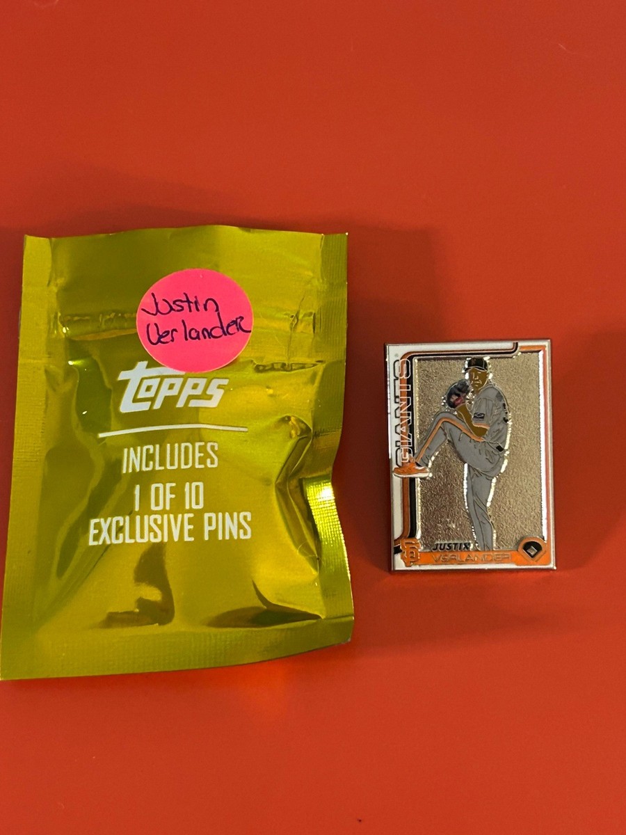 Justin Verlander 2025 Topps Update (SP) Enamel Box Topper Pin